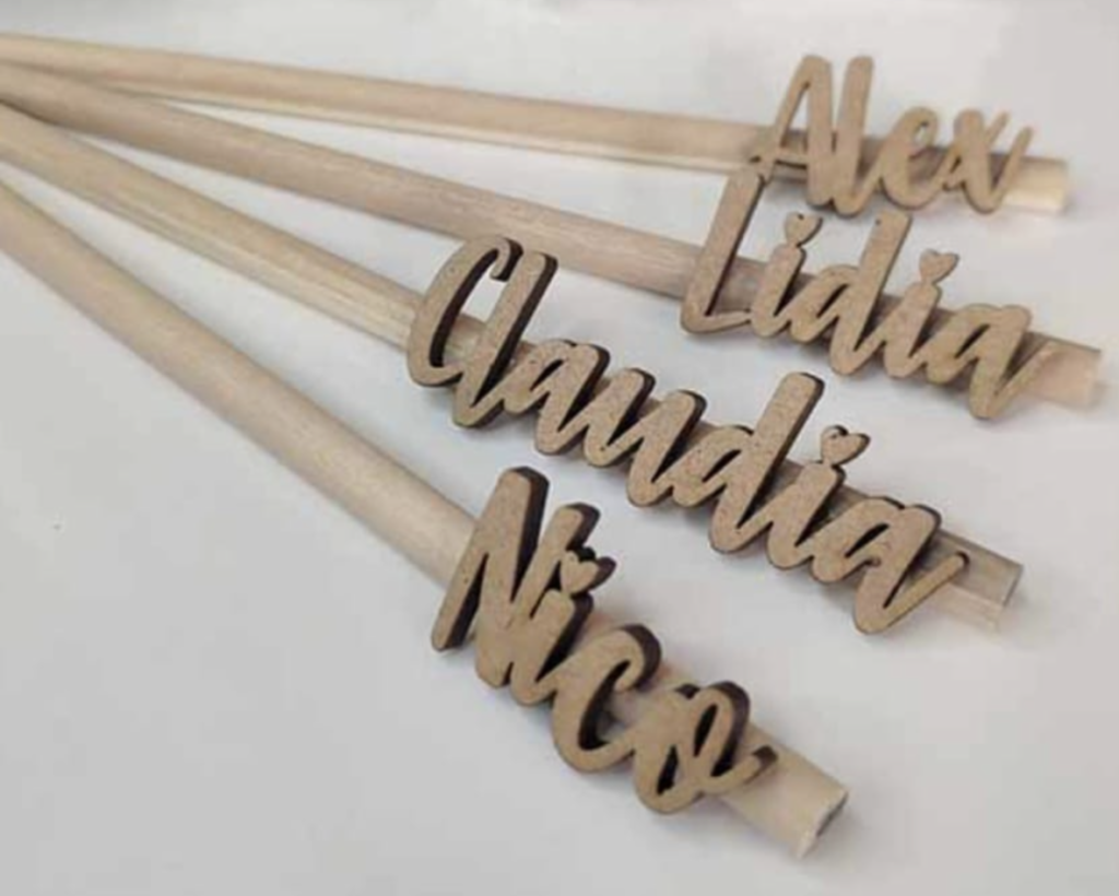 Lápices de madera personalizados con nombre
